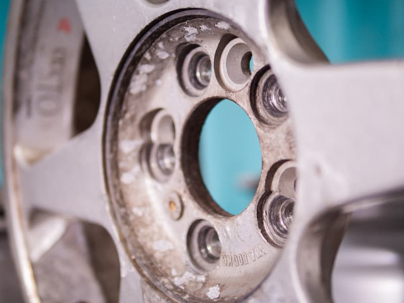 Scrap aluminium mag wheels for metal recycling